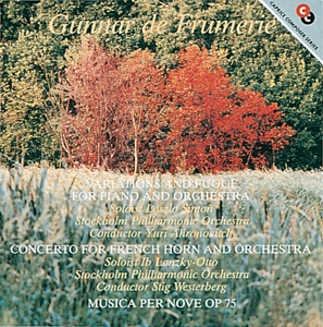 CD Shop - GUNNAR DE FRUMERIE VARIATIONS AND FUGUE F...
