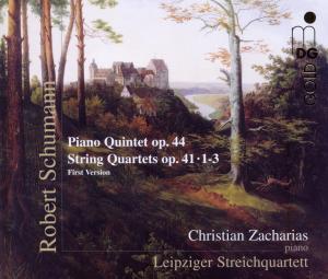 CD Shop - CHRISTIAN ZACHARIAS,LEIPZIGER STREICHQUARTETT ROBERT SCHUMANN: PIANO...