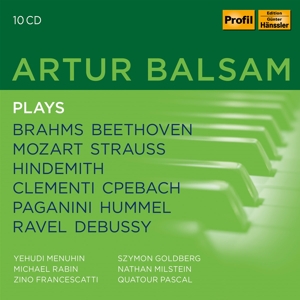 CD Shop - ARTUR BALSAM PLAYS BRAHMS,.. -BOX SET-