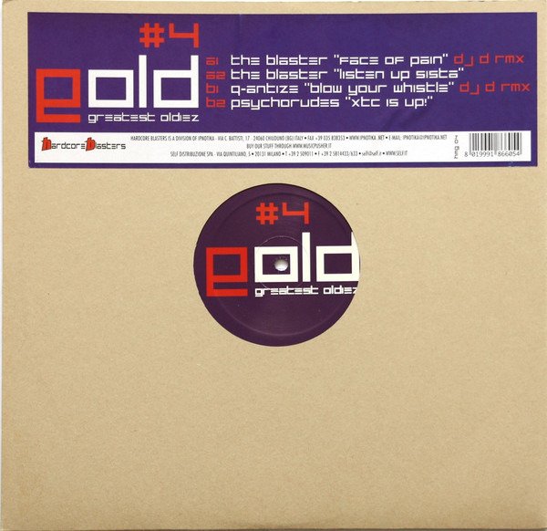 CD Shop - HARDCORE BLASTERS GOLD GREATEST OLDIEZ 4