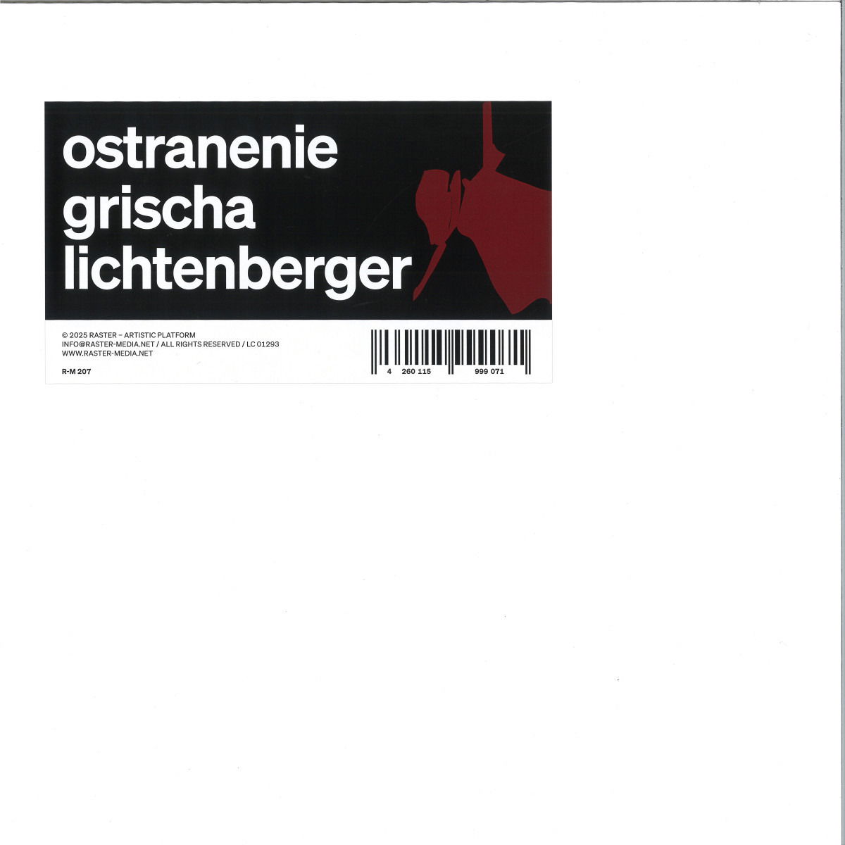 CD Shop - GRISCHA LICHTENBERGER OSTRANENIE