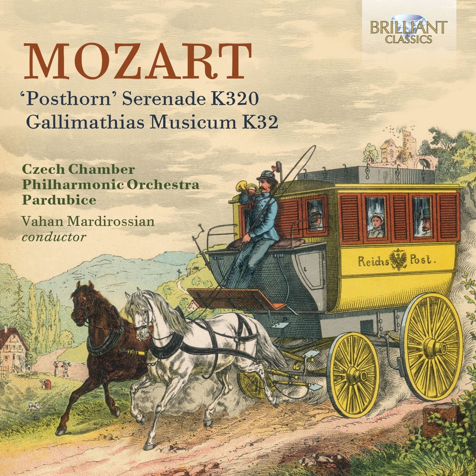 CD Shop - CZECH CHAMBER PHILHARMONIC ORCHESTRA PARDUBICE,VAHAN MARDIROSSIAN MOZART: POSTHORN SER...
