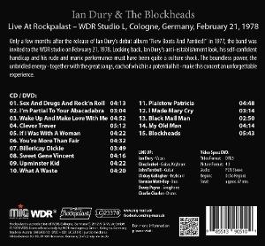 CD Shop - IAN DURY & THE BLOCKHEADS LIVE AT ROCKPALAST 1978