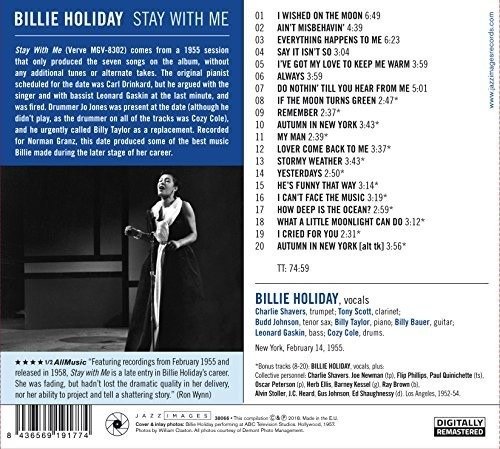 CD Shop - BILLIE HOLIDAY STAY WITH ME