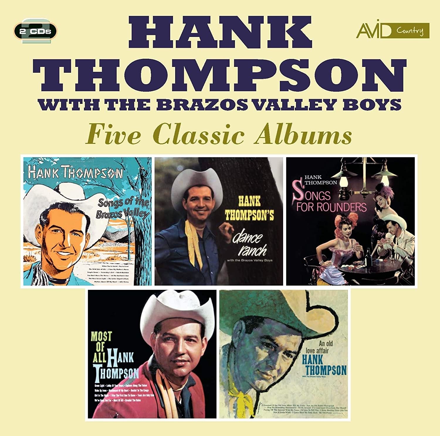 CD Shop - HANK THOMPSON FIVE CLASSIC ALBUMS
