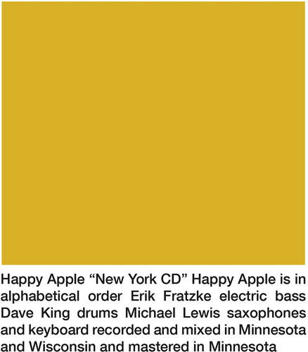 CD Shop - HAPPY APPLE NEW YORK