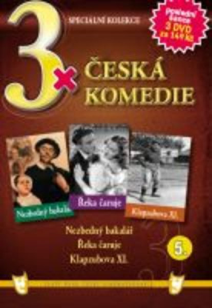 CD Shop - FILM 3X CESKA KOMEDIE V - NEZBEDNY BAKALAR / REKA CARUJE / KLAPZUBOVA XI.
