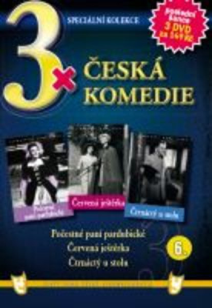 CD Shop - FILM 3X CESKA KOMEDIE VI - POCESTNE PANI PARDUBICKE / CERVENA JESTERKA / CTRNACTY U STOLU