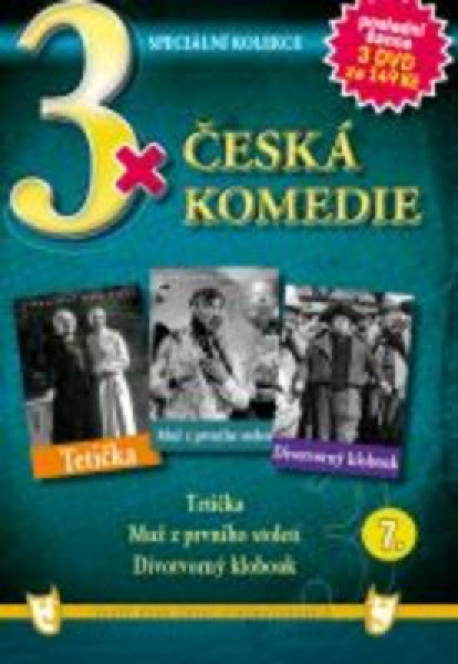 CD Shop - FILM 3X CESKA KOMEDIE VII - TETICKA / MUZ Z PRVNIHO STOLETI / DIVOTVORNY KLOBOUK