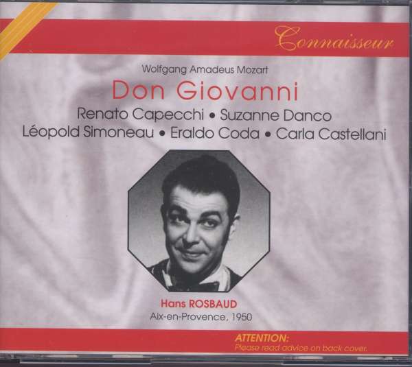 CD Shop - HANS ROSBAUD MOZART: DON GIOVANNI -...