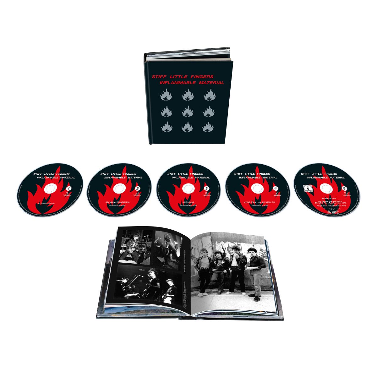 CD Shop - STIFF LITTLE FINGERS INFLAMMABLE MATERIAL (LIMITED 4CD+1DVD BOX)