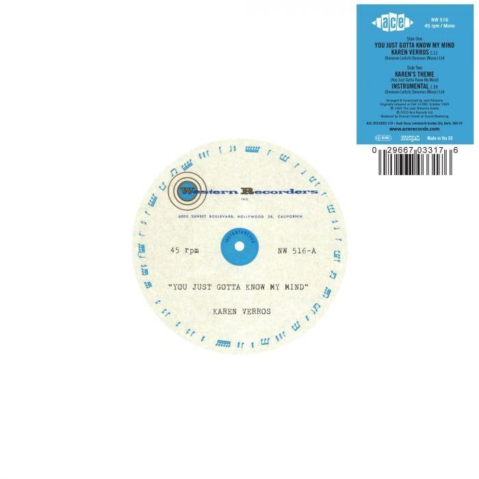 CD Shop - KAREN VERROS YOU JUST GOTTA KNOW MY...
