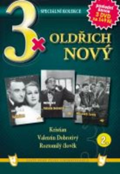 CD Shop - FILM 3X OLDRICH NOVY II: KRISTIAN / VALENTIN DOBROTIVY / ROZTOMILY CLOVEK