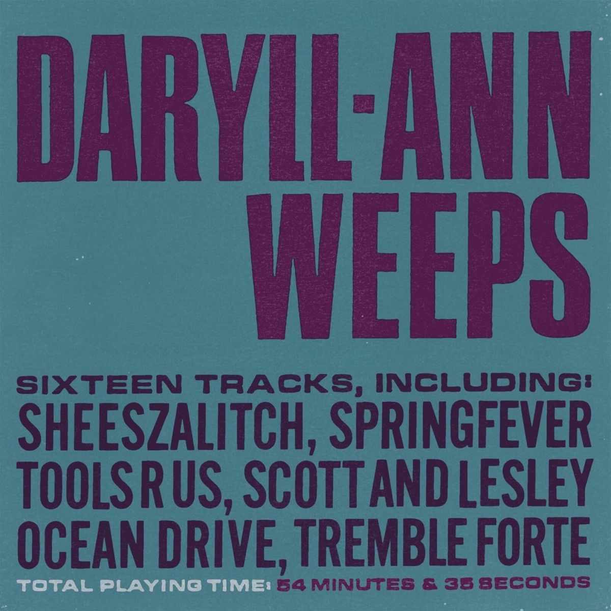 CD Shop - DARYLL-ANN DARYLL-ANN WEEPS