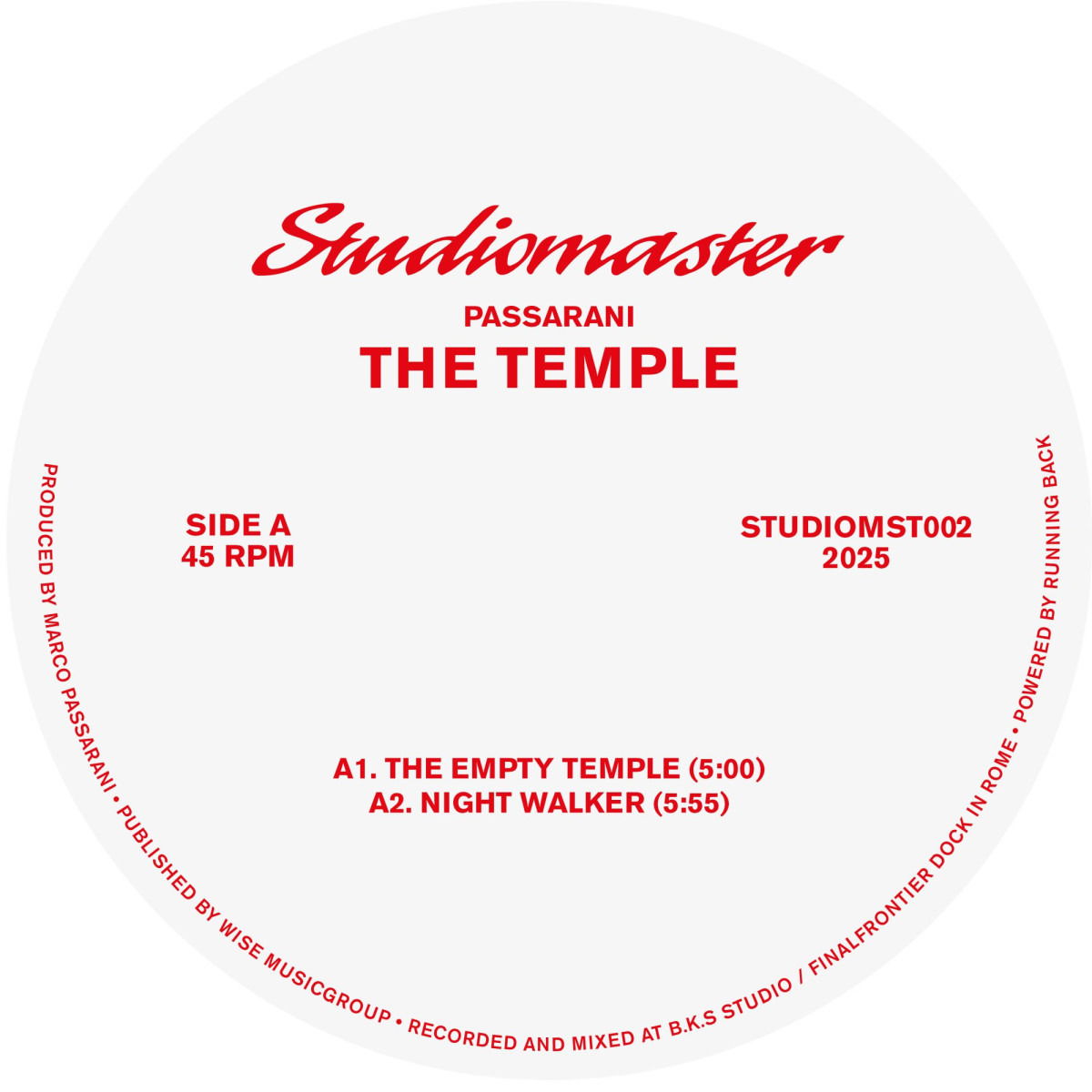 CD Shop - MARCO PASSARANI TEMPLE