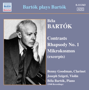 CD Shop - BELA BARTOK BARTOK PLAYS BARTOK