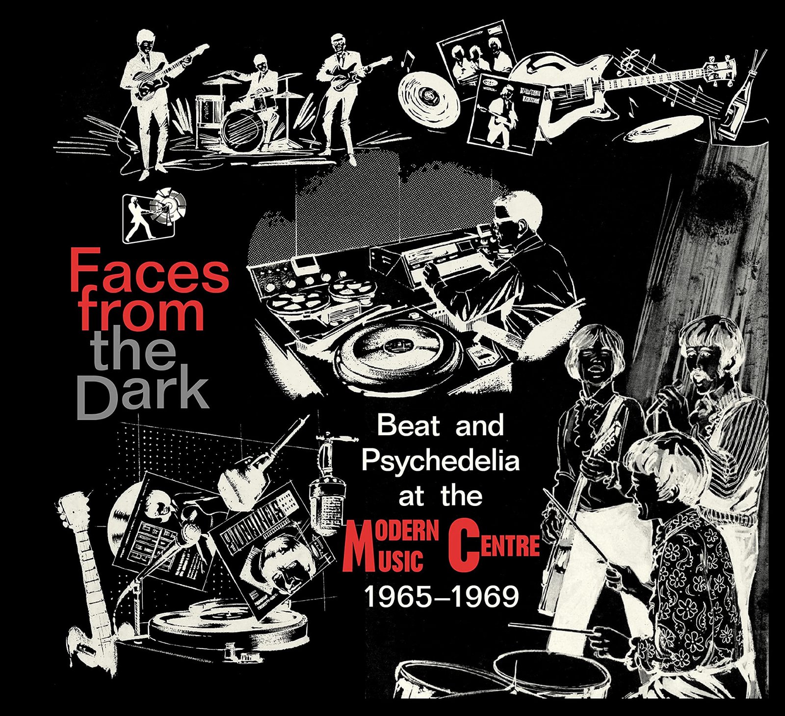 CD Shop - FACES FROM THE DARK BEAT AND PSYCHEDELIA F...