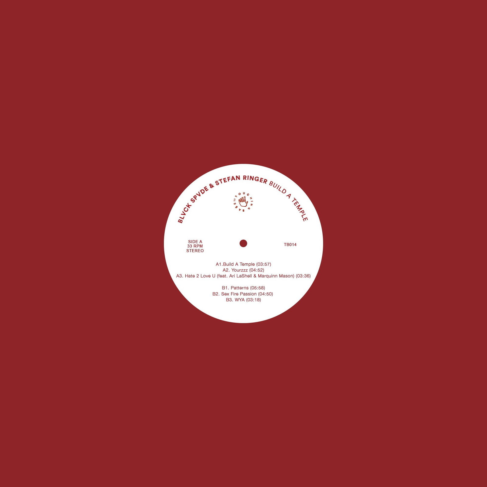 CD Shop - BLVCK SPVDE,STEFAN RINGER BUILD A TEMPLE