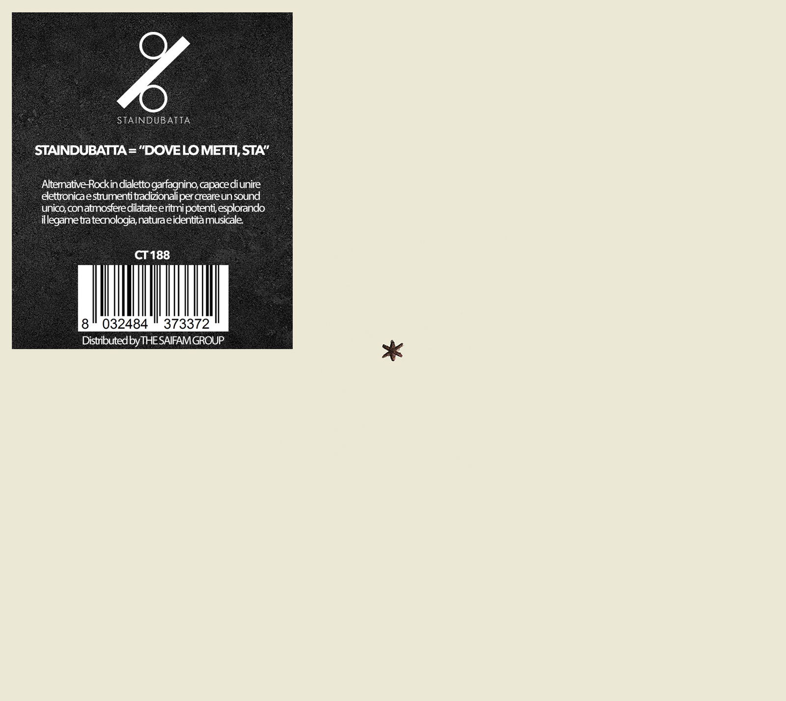 CD Shop - STAINDUBATTA DOVE LO METTI, STA (*)