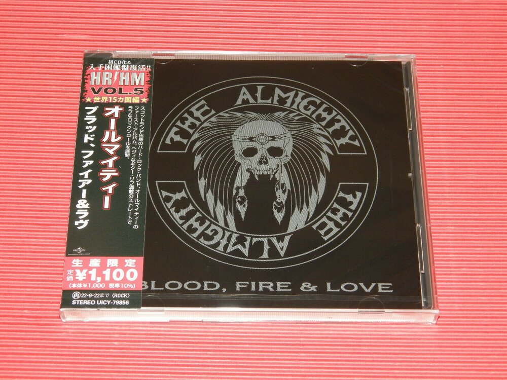 CD Shop - THE ALMIGHTY BLOOD, FIRE & LOVE