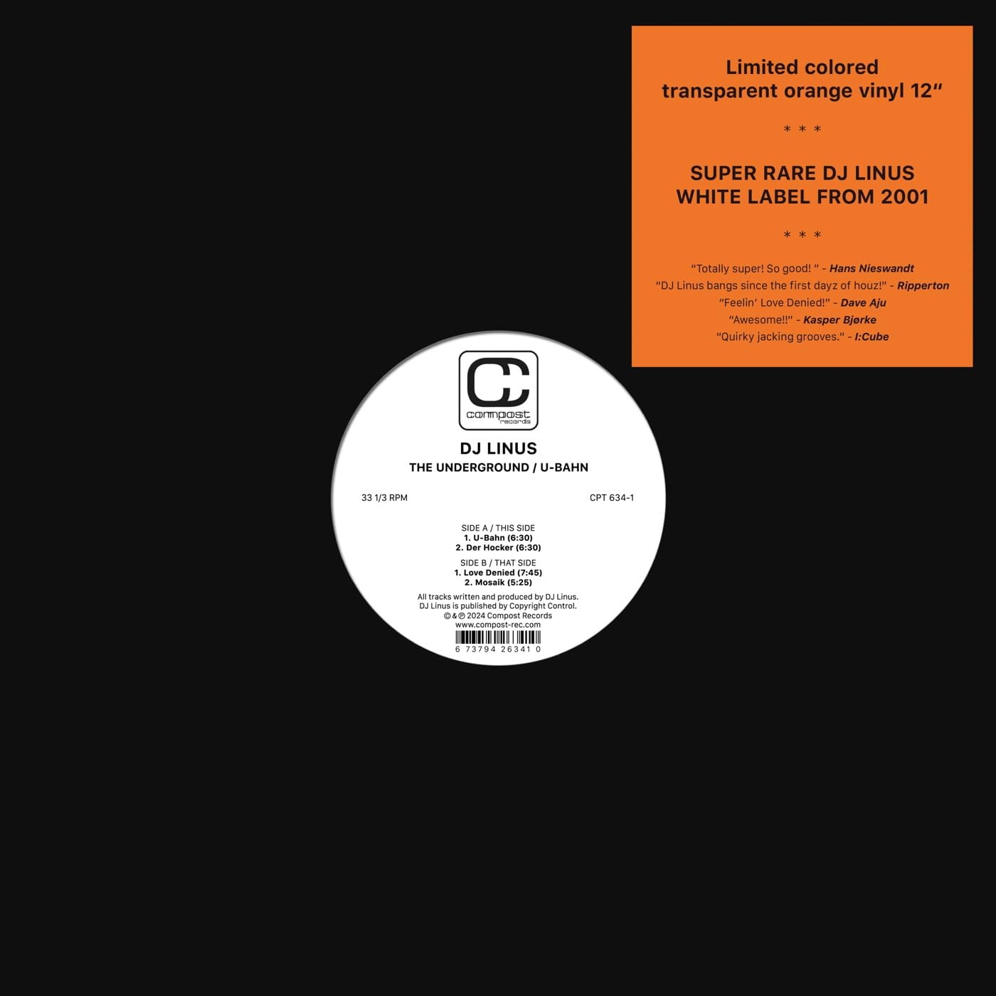 CD Shop - DJ LINUS UNDERGROUND/U-BAHN