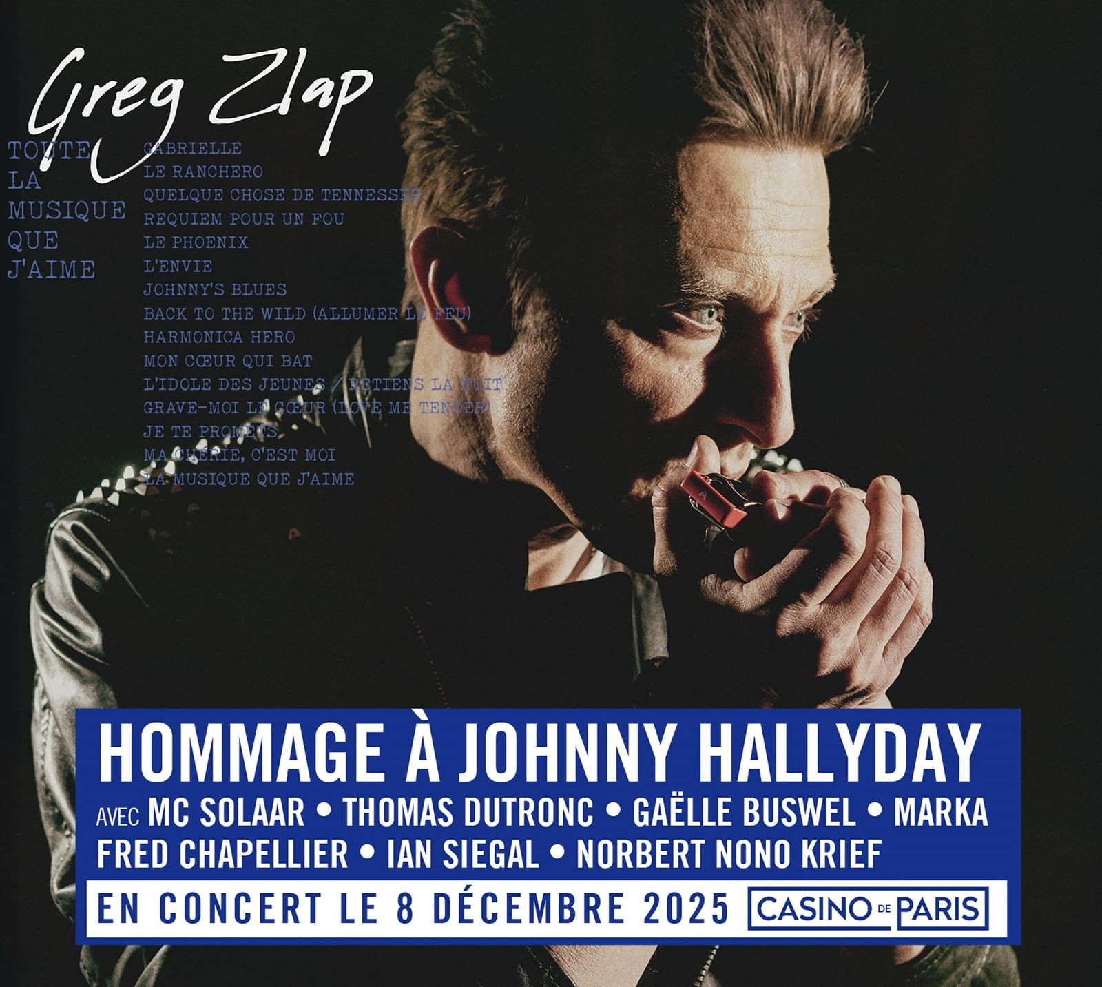 CD Shop - GREG ZLAP HOMMAGE A JOHNNY HALLYDAY