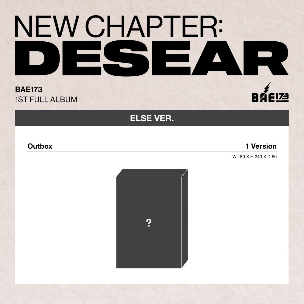 CD Shop - BAE173 NEW CHAPTER: DESEAR