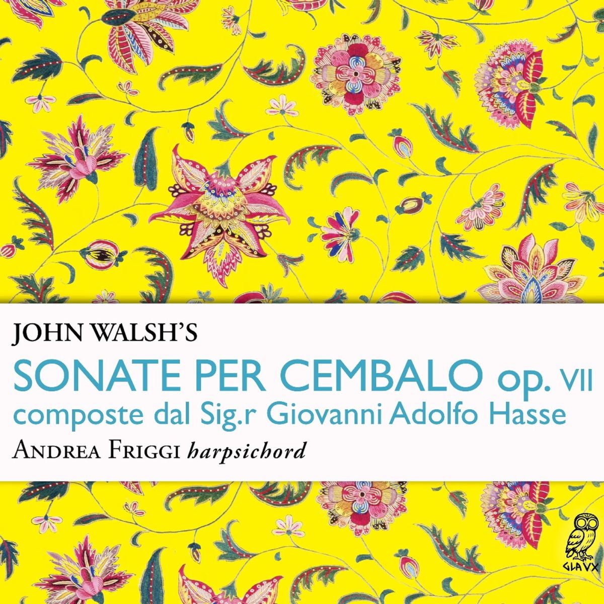 CD Shop - ANDREA FRIGGI HASSE: JOHN WALSHS SONATEN FUR CEMBALO OP. VII