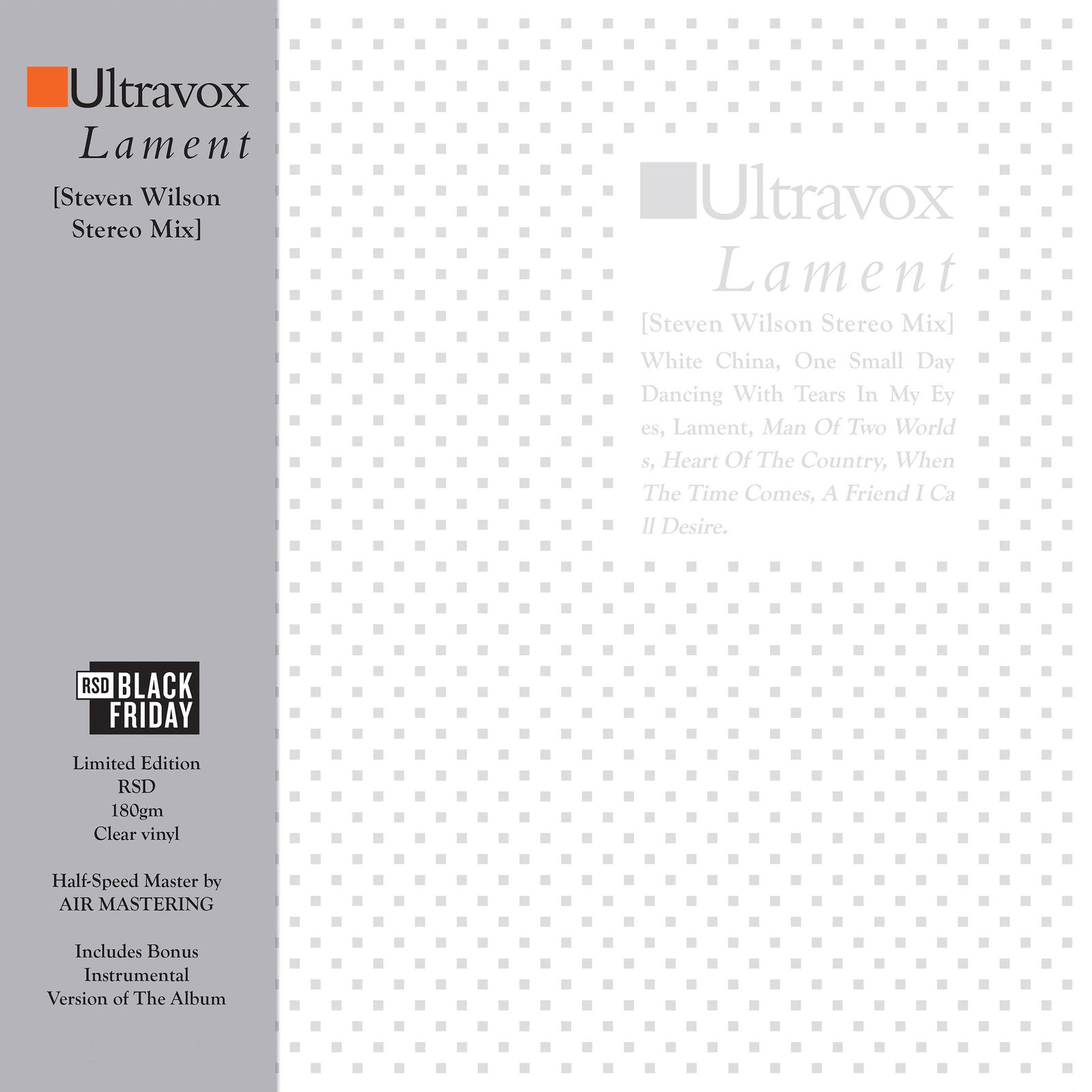 CD Shop - ULTRAVOX LAMENT