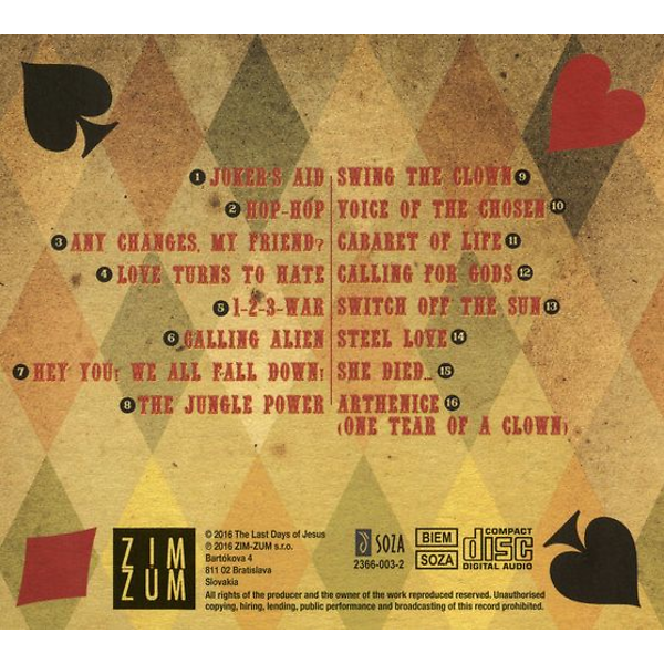 CD Shop - THE LAST DAYS OF JESUS THE LAST CIRCUS