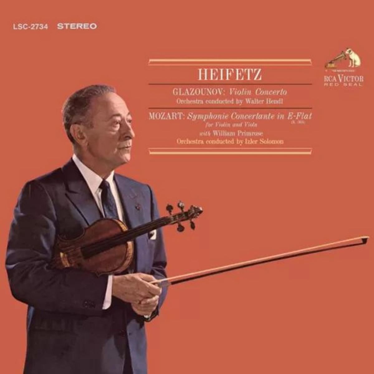 CD Shop - JASCHA HEIFETZ,WALTER HENDL,IZLER SOLOMON,WILLIAM PRIMROSE GLAZOUNOV: VIOLIN CONC...