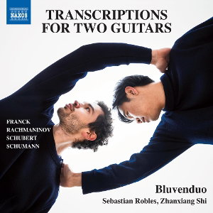 CD Shop - BLUVENDUO FRANCK, RACHMANINOFF & SCHUBERT: TRANSCRIPTIONS FOR 2 GUITARS