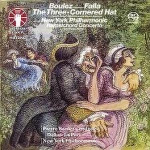 CD Shop - BOULEZ, PIERRE Falla: the Three-Cornered Hat (Complete Ballet)/Harpsichord Concerto & Bonus Work - Dukas: La Piri
