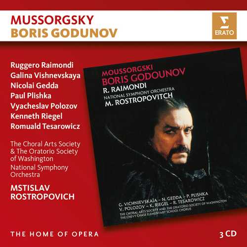CD Shop - ROSTROPOVICH/RAIMONDI/VISHNEVSKAYA/GEDDA/PLISHKA/POLOZOV MUSSORGSKY: BORIS GODUNOV