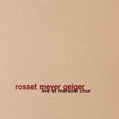 CD Shop - ROSSET LIVE AT MARSOEL CHUR