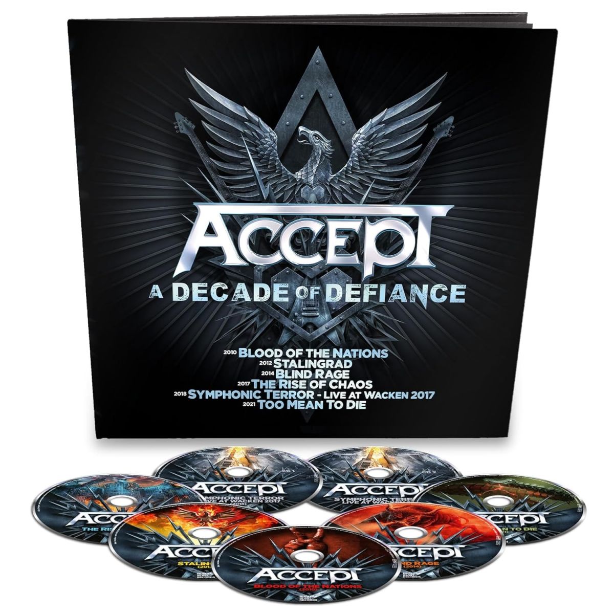 CD Shop - ACCEPT A DECADE OF DEFIANCE EARBOOK LT