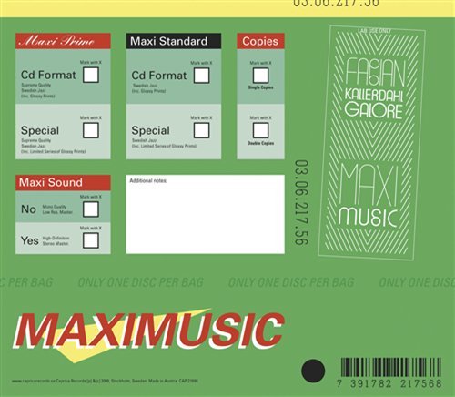 CD Shop - FABIAN GALORE KALLERDAHL MAXI MUSIC