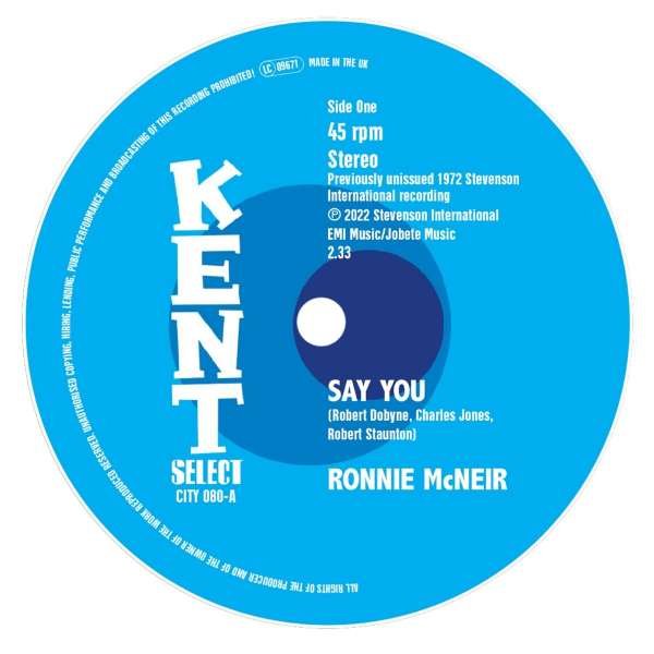 CD Shop - RONNIE MCNEIR SAY YOU