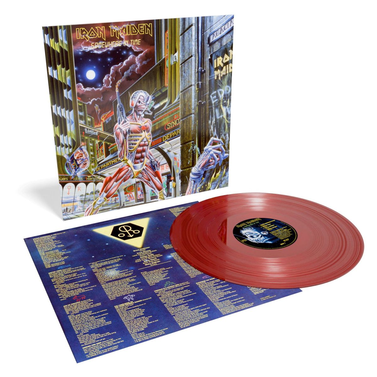 CD Shop - IRON MAIDEN SOMEWHERE IN TIME (40TH ANNIVERSARY LIMITED EDITION OXBLOOD COLOUR VINYL)