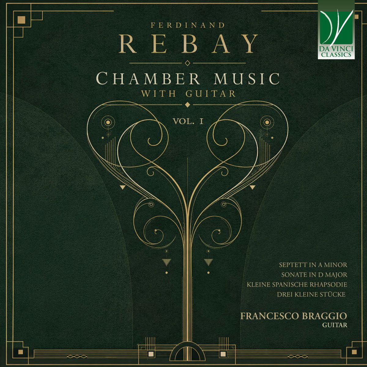 CD Shop - SARA FRANCHINI,ELISA METUS,GAIA GAIBAZZI,MARCO TARABDEI,GIANPAOLO DEL GROSSO,FRANCESCO BRAGGIO,ANDREA RECINELLI FERDINAND REBAY: CHAMBER MUSIC WITH GUITAR VOL. 1