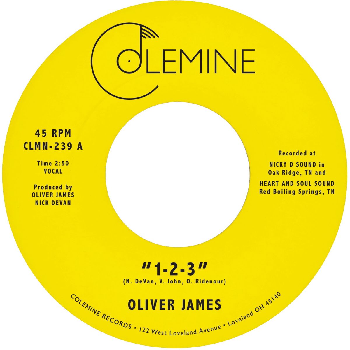 CD Shop - OLIVER JAMES 7-1-2-3