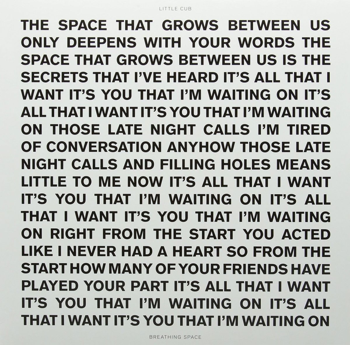 CD Shop - LITTLE CUB BREATHING SPACE