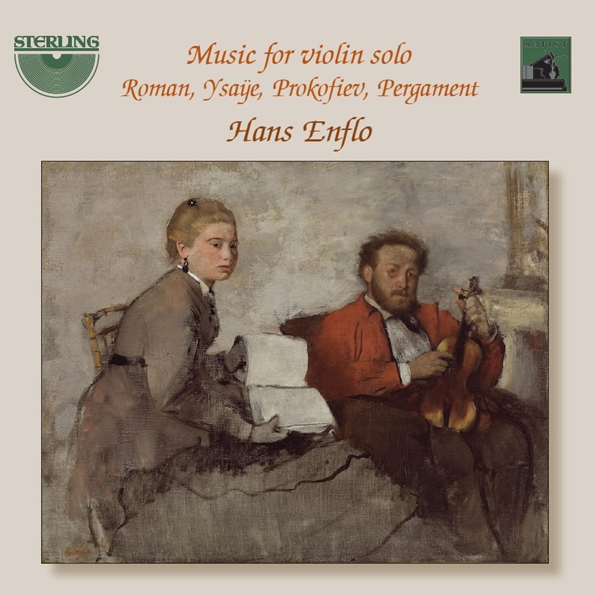 CD Shop - HANS ENFLO MUSIC FOR VIOLIN SOLO