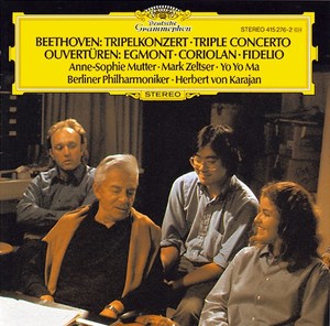 CD Shop - ANNE-SOPHIE MUTTER,MARK ZELTSER,YO-YO MA,BERLINER PHILHARMONIKER,HERBERT VON KARAJAN BEETHOVEN: TRIPELKONZE...