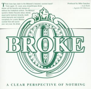 CD Shop - BROKE A CLEAR PERSPECTIVE OF...