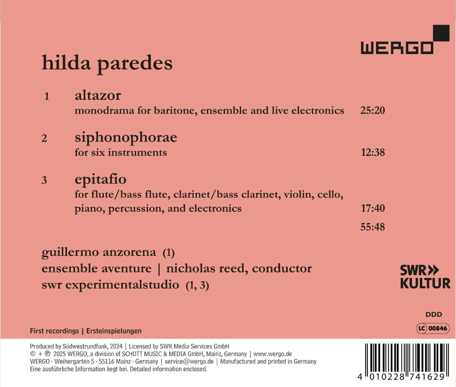 CD Shop - GUILLERMO ANZORENA,ENSEMBLE AVENTURE PAREDES: ALTAZOR
