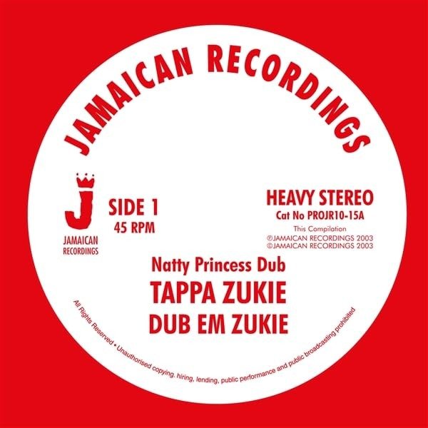 CD Shop - TAPPER ZUKIE \"NATTY PRINCESS DUB -10\"\"-\"