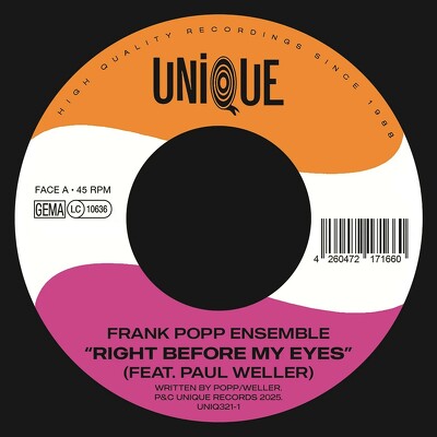 CD Shop - FRANK POPP ENSEMBLE FEAT. PAUL WEL 7-RIGHT BEFORE MY EYES