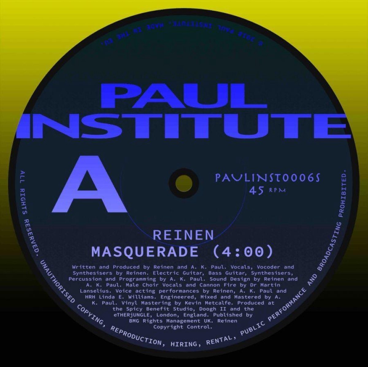CD Shop - REINEN 7-MASQUERADE