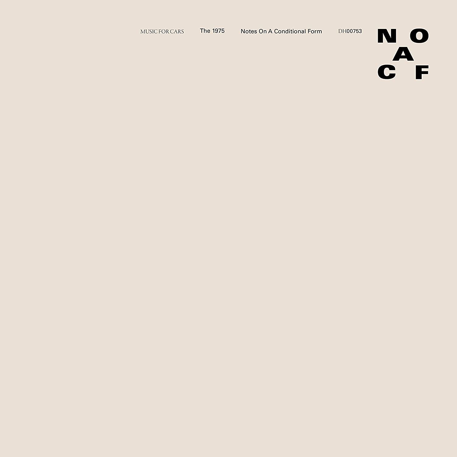 CD Shop - THE 1975 NOTES ON A CONDITIONAL FORM